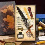 Accessoires d'écriture artisanaux steampunk