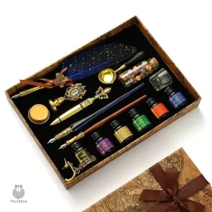 Kit de calligraphie comprenant cire à cacheter