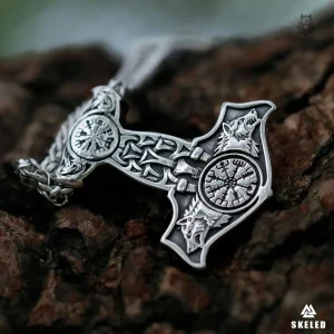 Collier inspiré de Thor avec un marteau emblématique