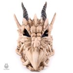 Tirelire dragon, design crâne pour décor original