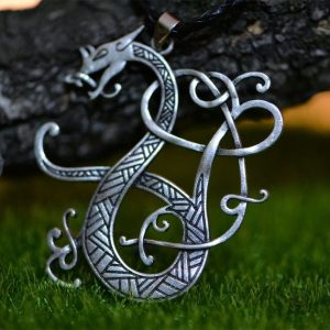 Collier Viking - Dragon Scandinave en métal scandinave