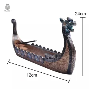 Porte-encens design Viking pour rituels et méditation