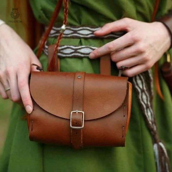Petit portefeuille en cuir, style médiéval, pour collectionneurs