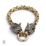 Bijou Viking Fenrir, bracelet unique avec motifs de loups