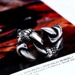 Anneau Dragon avec design griffes imposantes
