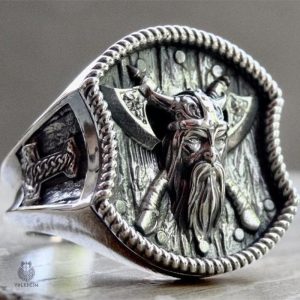 Bague Viking Guerrier au design authentique et historique