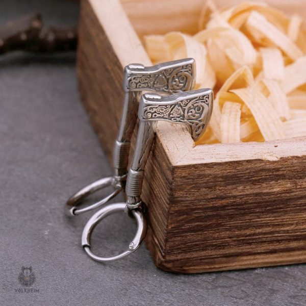 haches-viking-1 Boucles d'oreilles haches inspirées des Vikings