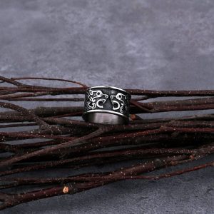 Anneau Viking Loups, symbole de force et de loyauté
