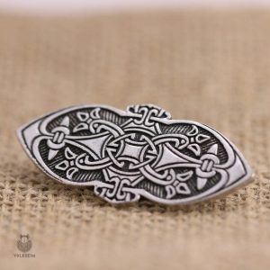 Broche Viking à motifs scandinaves en métal