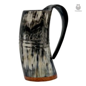 Mug Viking en corne de buffle