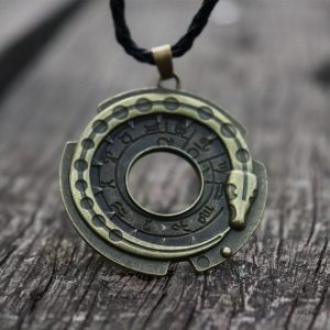 Pendentif Ouroboros en métal