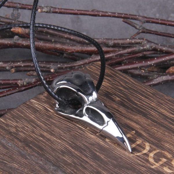 pendentif-crane-corbeau-metal-1 Pendentif Crâne de Corbeau en Métal