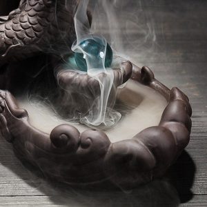 Accessoire de méditation Dragon, porte encens design unique