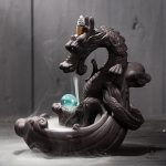 Porte encens dragon, idéal pour rituels spirituels et relaxation