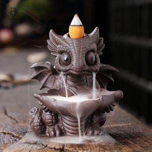 Porte encens mignon en forme de dragon