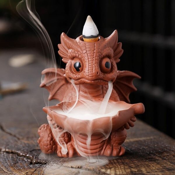 Dragon mignon pour porte encens décoratif