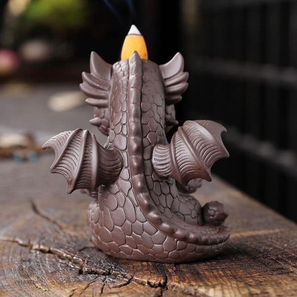 Porte encens design dragon, parfait pour la méditation