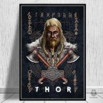 Affiche inspirée de la mythologie scandinave
