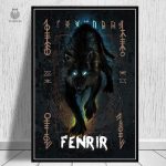 Poster artistique de la culture viking