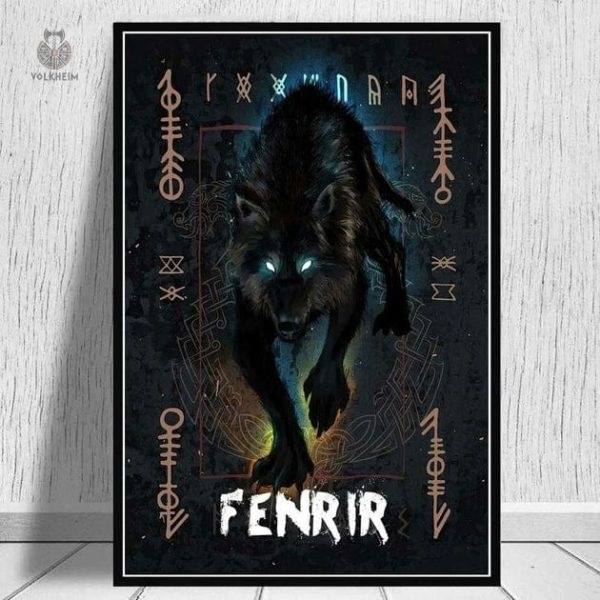 Poster artistique de la culture viking