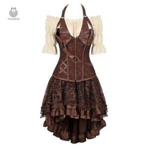 Robe Corset Steampunk au style médiéval