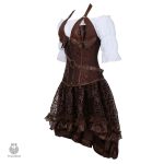 Corset élégant inspiré de l'esthétique steampunk
