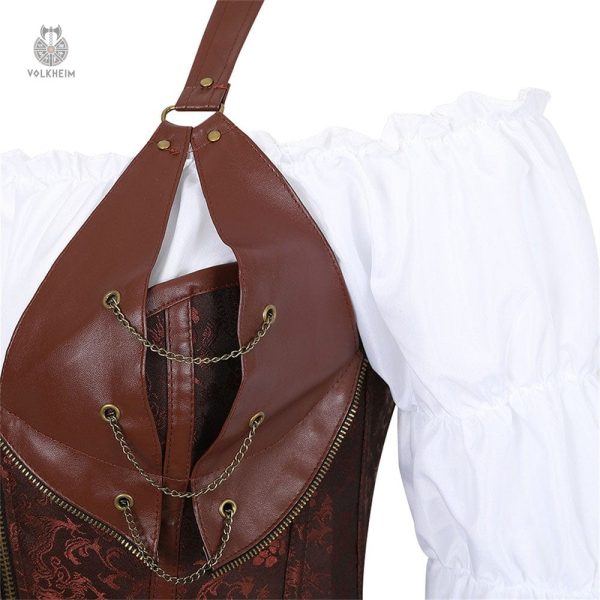 Robe médiévale avec corset pour un look unique