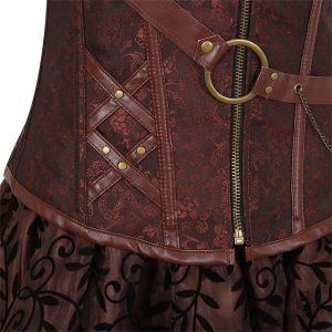 Design steampunk de robe corset pour occasions spéciales