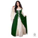 Robe longue avec détails raffinés pour noblesse