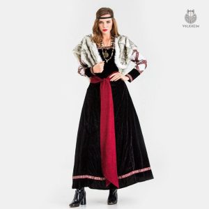 Robe de Reine Viking élégante pour costume historique