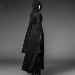 Robe de sorcière avec manches larges pour un look authentique