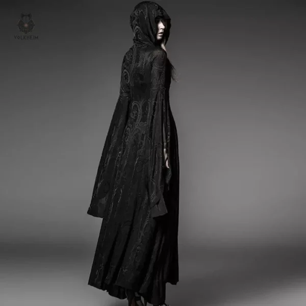 Robe de sorcière avec manches larges pour un look authentique