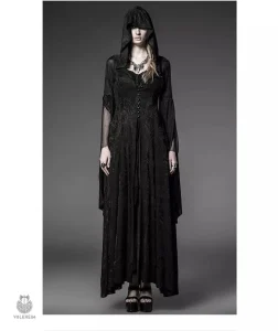 Costume médiéval de sorcière, style gothique et mystique