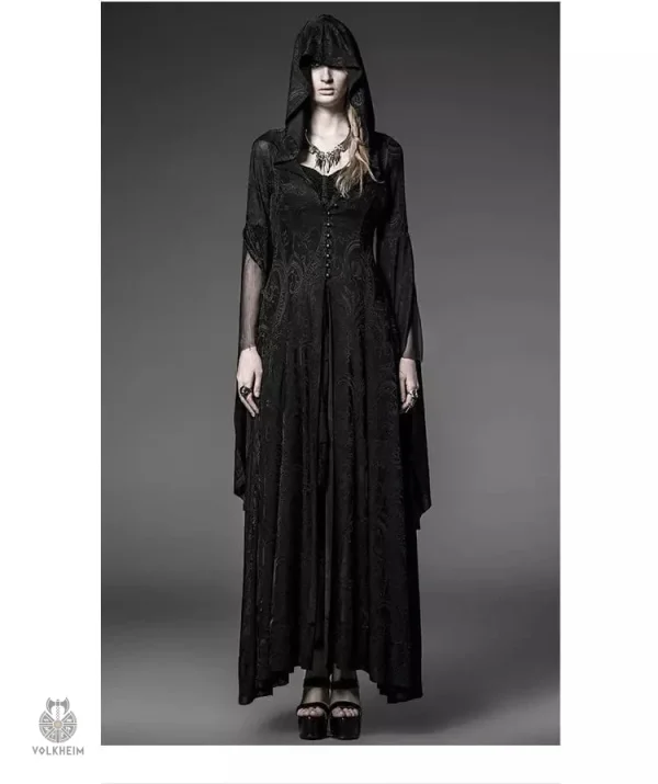 Costume médiéval de sorcière, style gothique et mystique