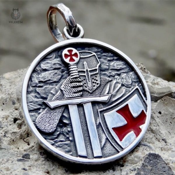 templier-1 Pendentif Templier inspiré de l'époque médiévale