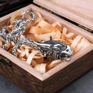 Pendentif dragon en métal
