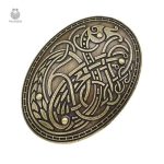 Broche en métal inspirée des légendes nordiques