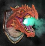 Trophée mural - Dragon majestueux en décoration