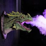 Détails artistiques du Trophée - Tête de Dragon
