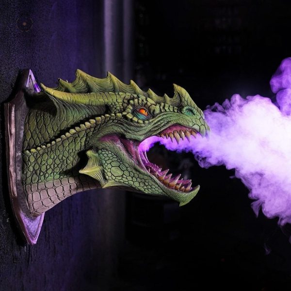 Détails artistiques du Trophée - Tête de Dragon