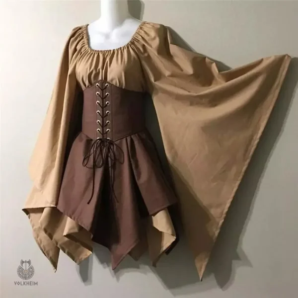 Vêtement d'elfe en tissu léger pour costumes médiévaux