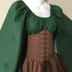 Style médiéval : tunique d'elfe avec manches larges