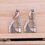 Boucles d'oreilles Viking en forme de haches