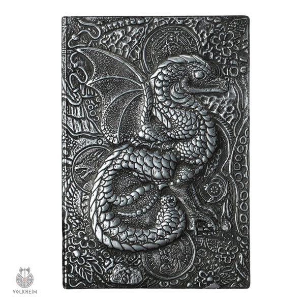 Carnet décoratif avec détail dragon en relief