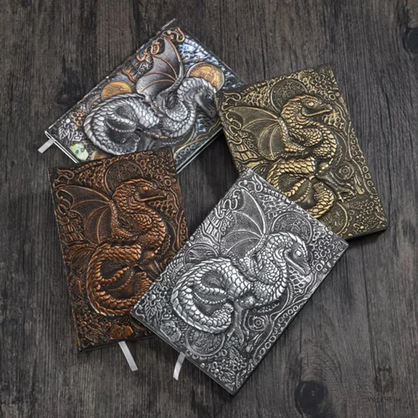 Élégant carnet inspiré de dragons mythiques