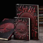 Artisanat viking : carnet Yggdrasil au fini texturé